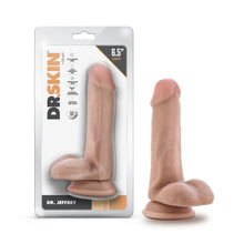 Load image into Gallery viewer, Dr. Skin Dr. Jeffrey 6.5in Dildo W/ Balls Beige
