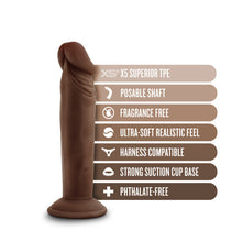 Load image into Gallery viewer, Dr Skin Plus 6in Poseable Dildo Chocolate
