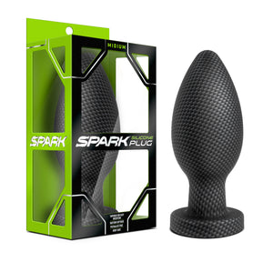 Spark Silicone Plug Carbon Fiber Medium