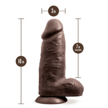 Load image into Gallery viewer, Au Naturel Chub 10in Dildo Chocolate
