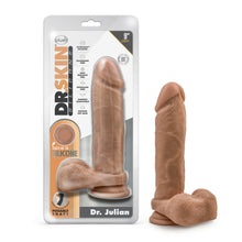 Load image into Gallery viewer, Dr Skin Silicone Dr Julian 9in Dildo Mocha
