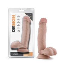 Load image into Gallery viewer, Dr. Skin Dr. Mark 7in Dildo W/ Balls Beige
