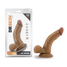 Load image into Gallery viewer, Dr. Skin Dr. Stephen 6.5in Dildo W/ Balls Tan
