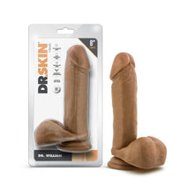 Load image into Gallery viewer, Dr. Skin Dr. William 8in Dildo W/ Balls Tan
