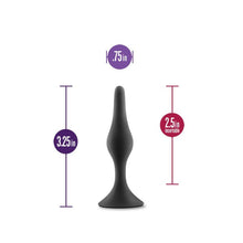 Load image into Gallery viewer, Anal Adventures Beginner Anal Plug Small Black
