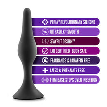 Load image into Gallery viewer, Anal Adventures Beginner Anal Plug Small Black
