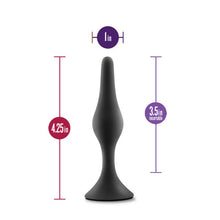 Load image into Gallery viewer, Anal Adventures Beginner Anal Plug Medium Black

