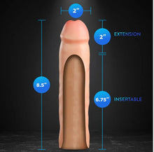 Load image into Gallery viewer, Performance Plus 2in Silicone Penis Xtender Beige
