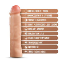 Load image into Gallery viewer, Performance Plus 2in Silicone Penis Xtender Beige
