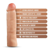 Load image into Gallery viewer, Performance Plus 3in Silicone Penis Xtender Beige
