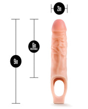 Load image into Gallery viewer, Performance Plus 9in Silicone Cock Sheath Penis Extender Vanilla
