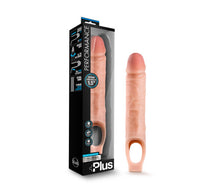 Load image into Gallery viewer, Performance Plus 10in Silicone Cock Sheath Penis Extender Vanilla
