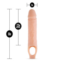 Load image into Gallery viewer, Performance Plus 10in Silicone Cock Sheath Penis Extender Vanilla
