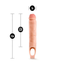 Load image into Gallery viewer, Performance Plus 11.5in Silicone Cock Sheath Penis Extender Vanilla
