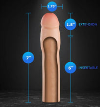Load image into Gallery viewer, Performance Plus 1.25in Silicone Penis Xtender Beige
