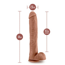 Load image into Gallery viewer, Au Naturel Daddy 14in Dildo Mocha
