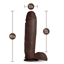 Load image into Gallery viewer, Au Naturel Huge 10in Dildo Chocolate
