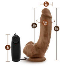 Load image into Gallery viewer, Coverboy The Boxer Vibrating 9 Realistic Cock Mocha &quot;
