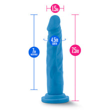 Load image into Gallery viewer, Neo 7.5 Dual Density Cock Neon Blue &quot;
