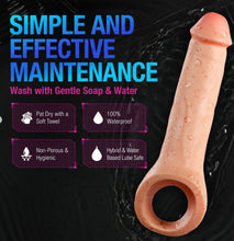 Load image into Gallery viewer, Performance Plus Thrive 2.5in Silicone Penis Xtender Beige
