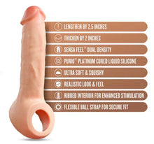 Load image into Gallery viewer, Performance Plus Thrive 2.5in Silicone Penis Xtender Beige

