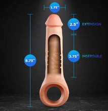 Load image into Gallery viewer, Performance Plus Thrive 2.5in Silicone Penis Xtender Beige
