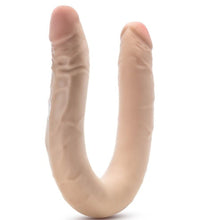Load image into Gallery viewer, Dr Skin Plus - 16.5 Posable Double Dong - Beige "

