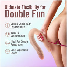 Load image into Gallery viewer, Dr Skin Plus - 16.5 Posable Double Dong - Beige "
