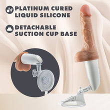 Load image into Gallery viewer, Dr Skin Silicone Dr Hammer 7in Thrusting Dildo W/ Handle Beige
