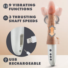 Load image into Gallery viewer, Dr Skin Silicone Dr Hammer 7in Thrusting Dildo W/ Handle Beige
