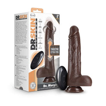 Load image into Gallery viewer, Dr Skin Dr Murphy 8in Dildo Thrusting Chocolate
