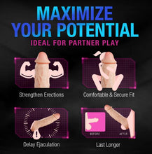 Load image into Gallery viewer, Performance Plus Intrepid 2in Silicone Penis Xtender Beige
