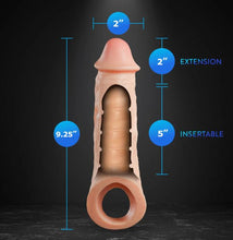 Load image into Gallery viewer, Performance Plus Intrepid 2in Silicone Penis Xtender Beige
