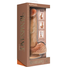 Load image into Gallery viewer, Renaissance Raphael 9.5 In Sliding Foreskin Dildo Tan
