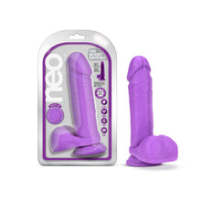 Load image into Gallery viewer, Neo 8in Dual Density Dildo Neon Purple
