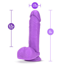 Load image into Gallery viewer, Neo 8in Dual Density Dildo Neon Purple
