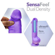Load image into Gallery viewer, Neo 8in Dual Density Dildo Neon Purple
