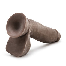 Load image into Gallery viewer, Au Naturel 7 Dildo W/balls Chocolate &quot;
