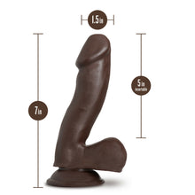 Load image into Gallery viewer, Au Naturel Troy 6in Dildo Chocolate
