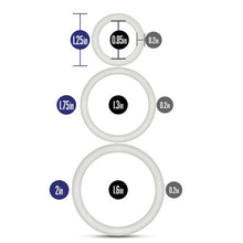 Load image into Gallery viewer, Performance Vs4 Pure Premium Silicone Cockring Set White
