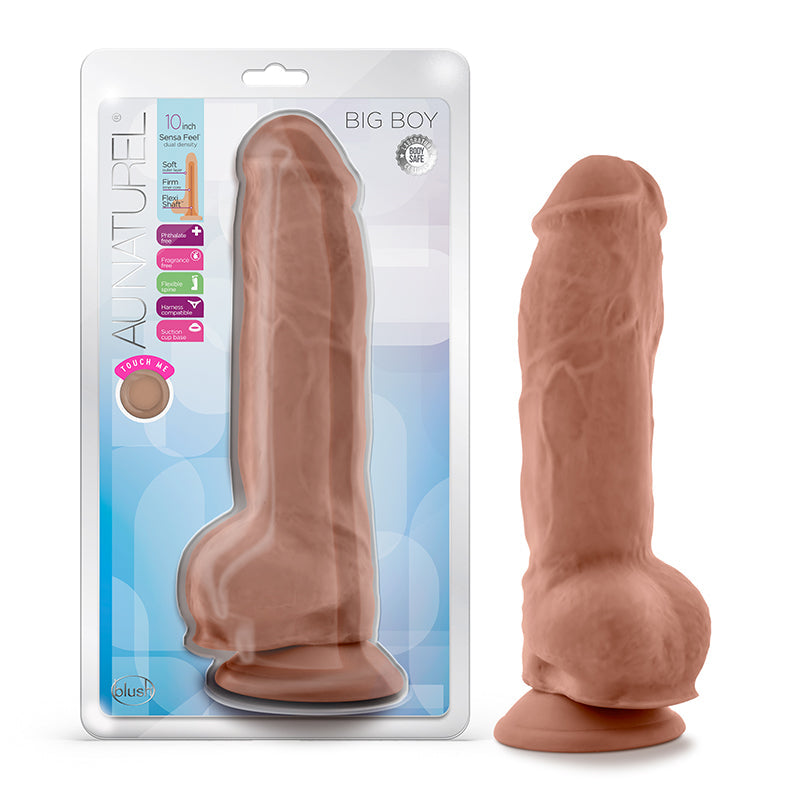 Au Naturel Big Boy 10 Dildo Mocha 