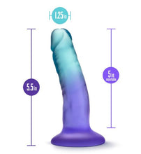 Load image into Gallery viewer, B Yours Morning Dew 5 Dildo Indigo &quot;
