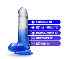 Load image into Gallery viewer, B Yours Stella Blue 6 Dildo Blue "

