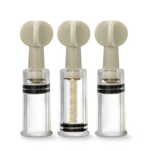 Load image into Gallery viewer, Temptasia Clit &amp; Nipple Twist Suckers Set Of 3 Clear
