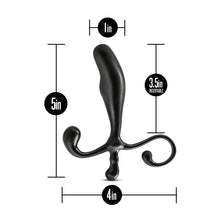 Load image into Gallery viewer, Anal Adventures Prostate Stimulator Black

