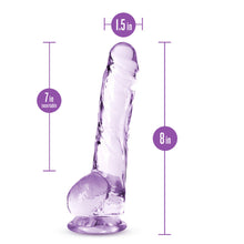 Load image into Gallery viewer, Naturally Yours 8in Amethyst Crystalline Dildo
