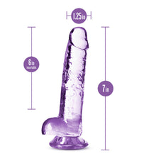 Load image into Gallery viewer, Naturally Yours 7in Amethyst Crystalline Dildo
