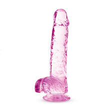 Load image into Gallery viewer, Naturally Yours 6in Rose Crystalline Dildo
