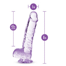 Load image into Gallery viewer, Naturally Yours 6in Amethyst Crystalline Dildo
