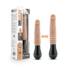 Load image into Gallery viewer, Dr. Skin Dr. Knight Thrusting Gyrating Vibrating Dildo Beige
